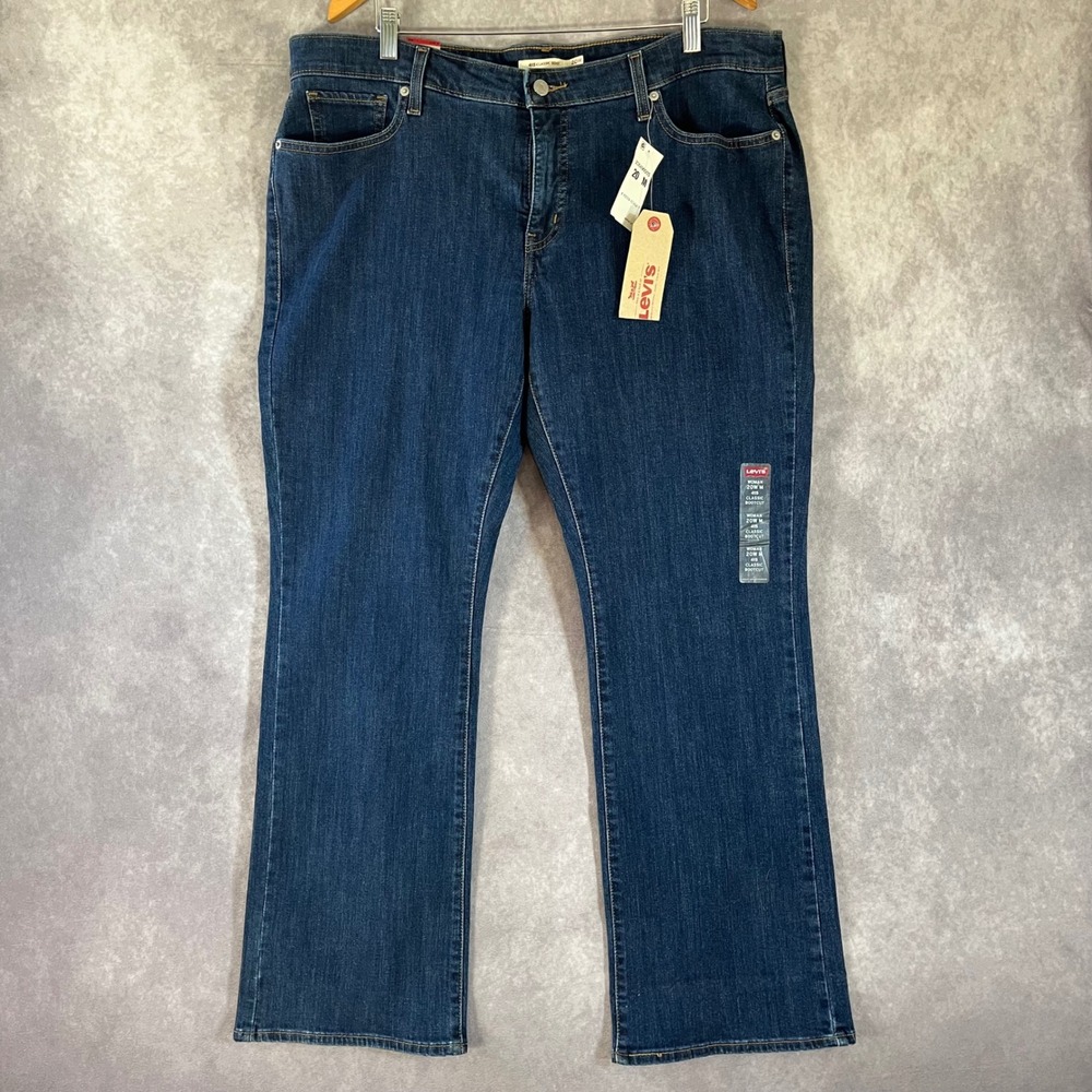 Levi's 415 Classic Bootcut Jeans Woman 20M Dark Wash Blue Mid‎ Rise Denim NEW